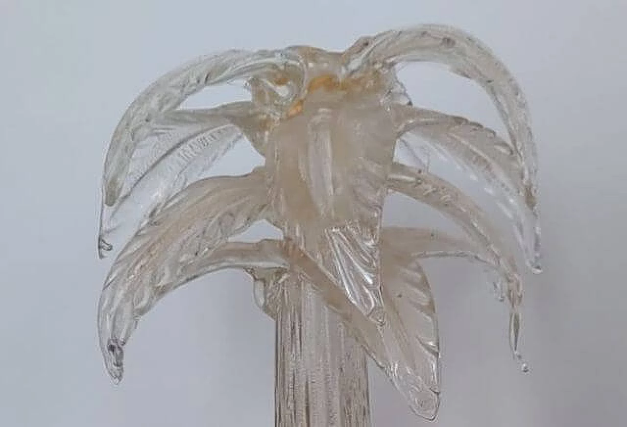 Palm-shaped Murano glass candelabra, 1970s 3