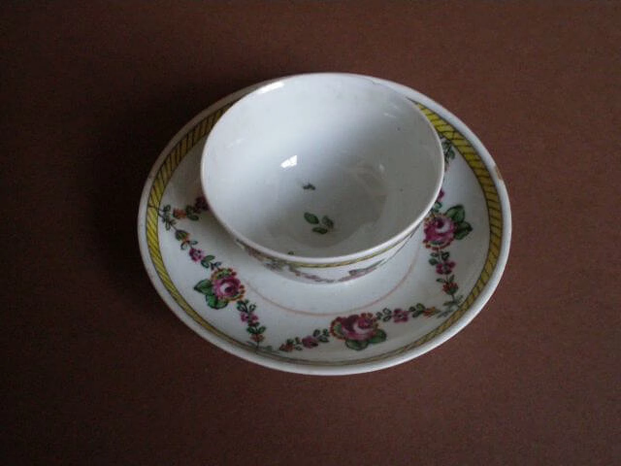 Antonibon porcelain cup and saucer, 18th century 2