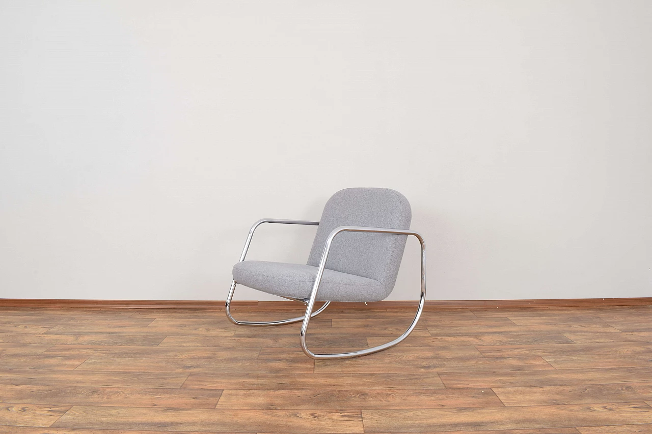 Bauhaus German Rocking Chair, 1960s. 1