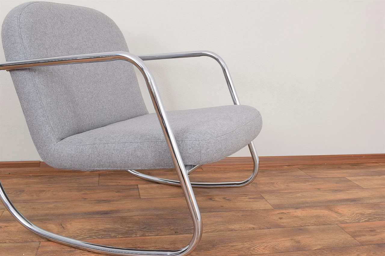 Bauhaus German Rocking Chair, 1960s. 8