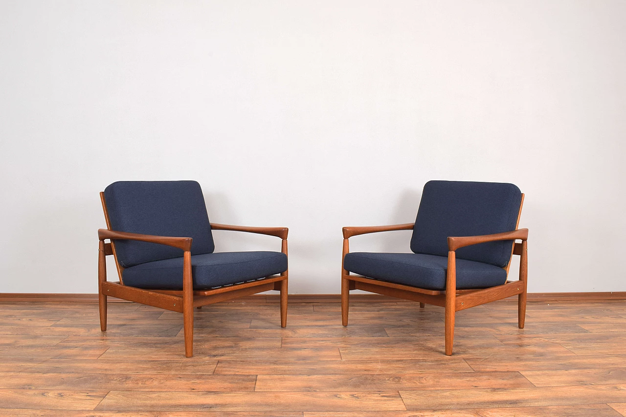 Coppia di poltrone Kolding di Erik Wørts per Ikea, anni '60 1