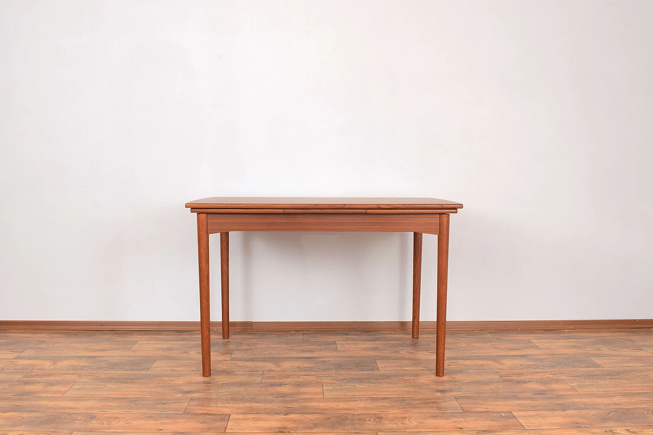 Teak extendible table, 1960s 2