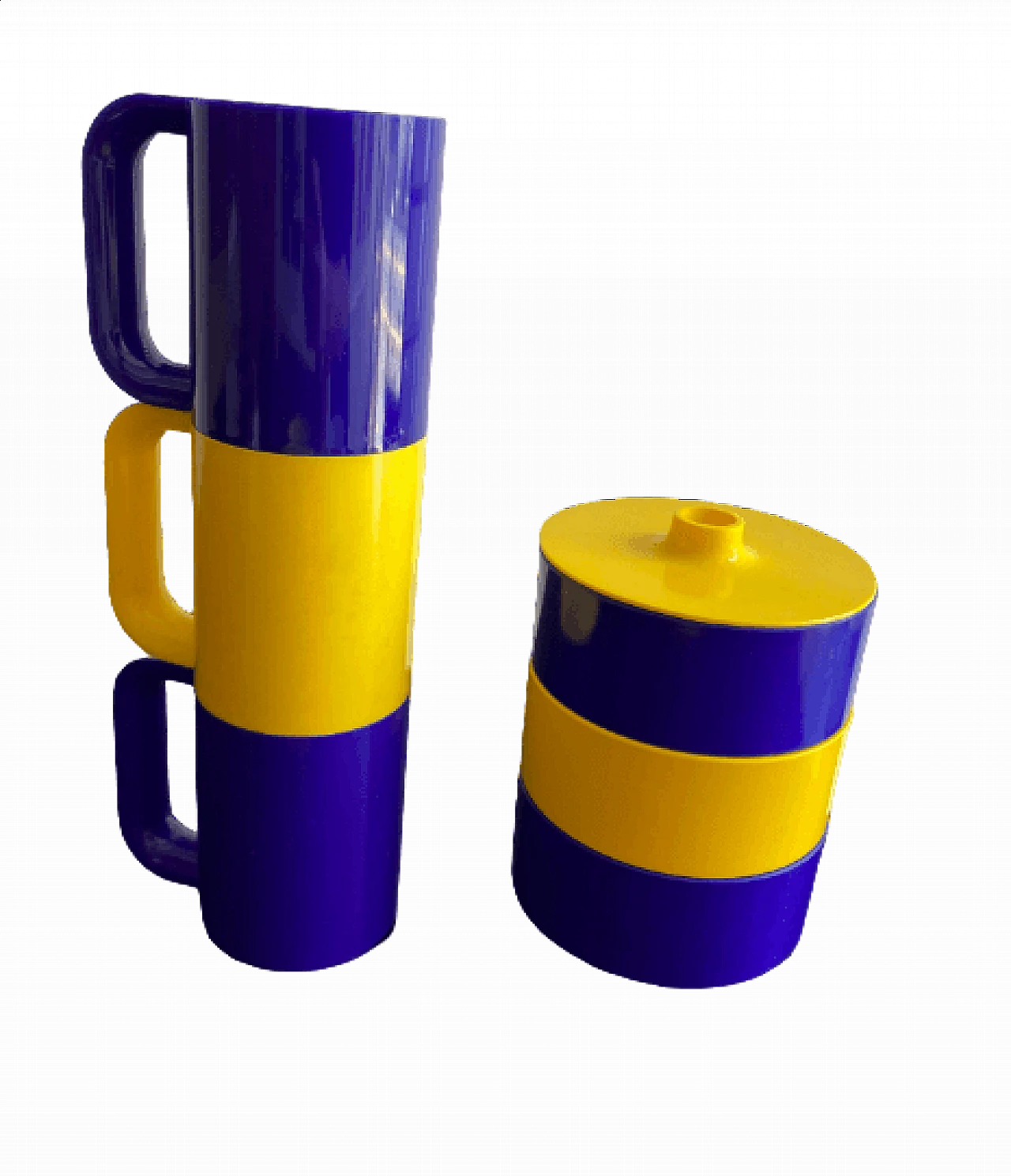 7 pezzi da colazione impilabili di Massimo Vignelli per Heller, anni '80 6