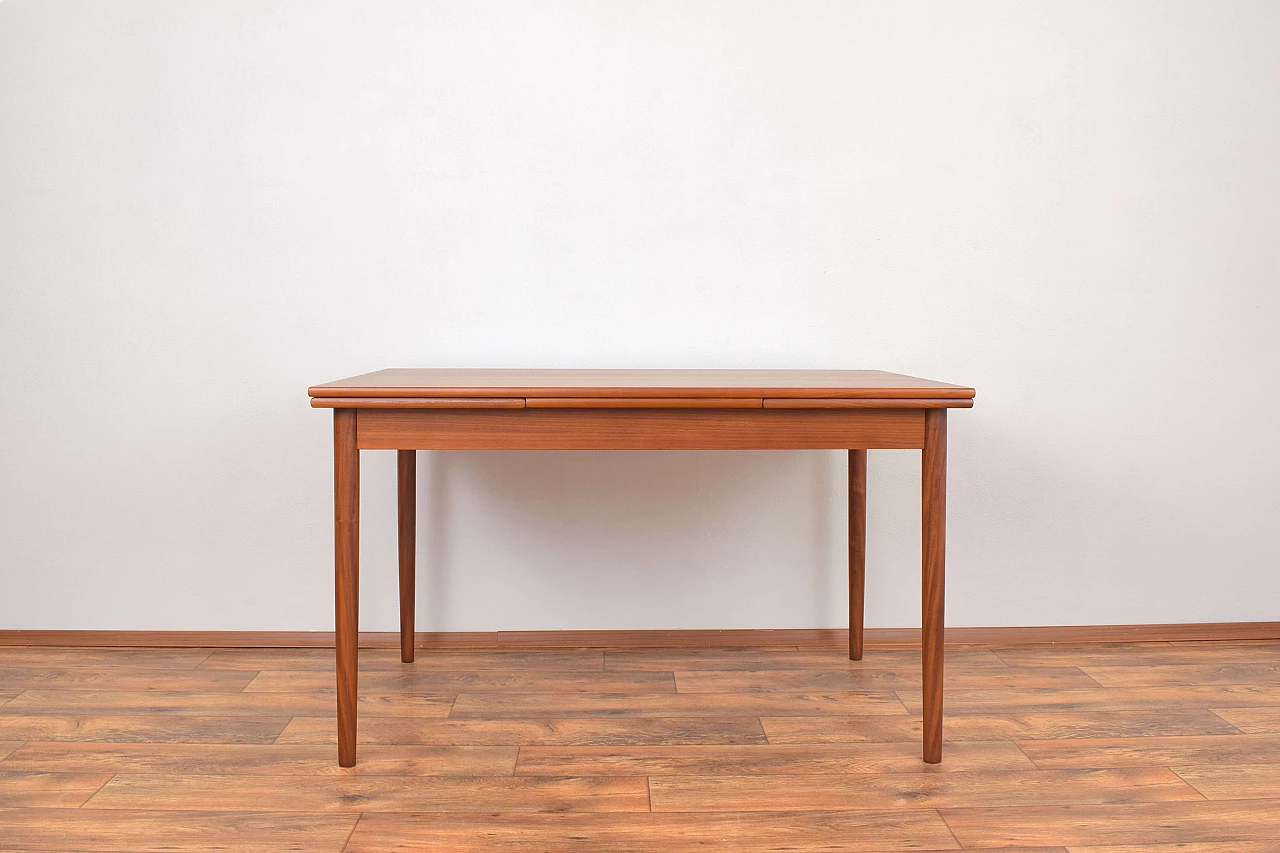 Danish teak extendable table, 1960s 3