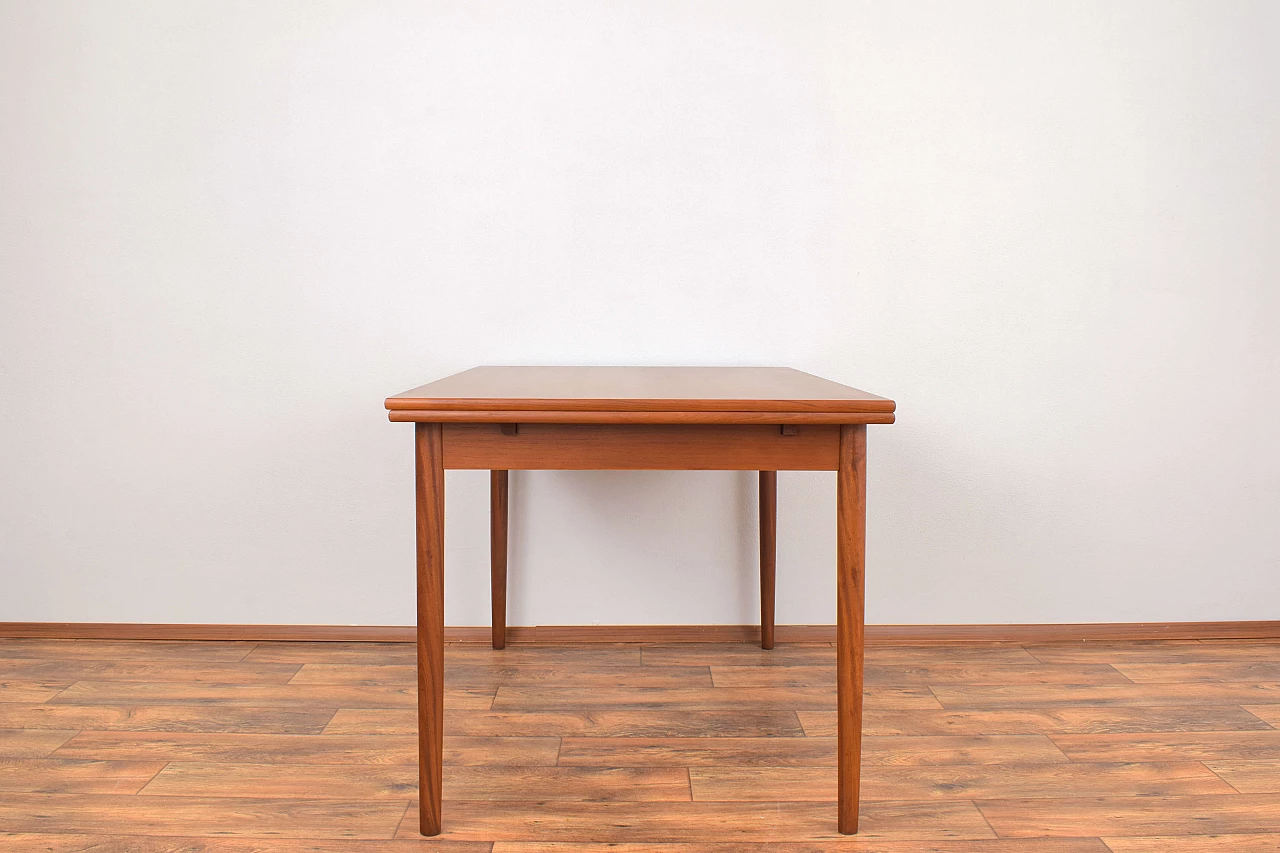 Danish teak extendable table, 1960s 5