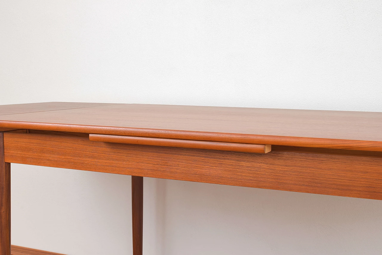 Danish teak extendable table, 1960s 10
