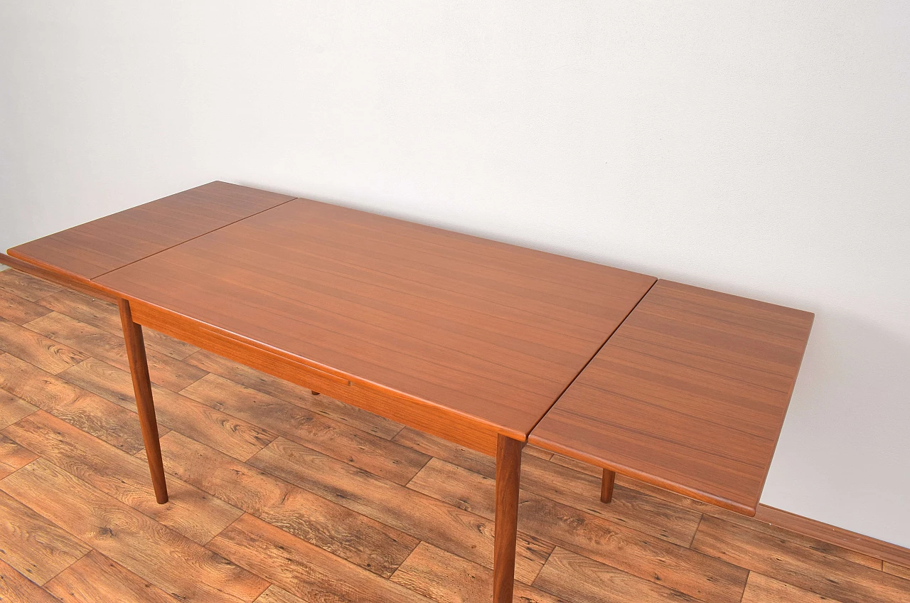 Danish teak extendable table, 1960s 13