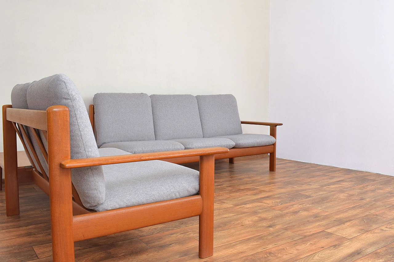 Coppia di divani, poltrona e tavolino di Knoll, anni '60 6