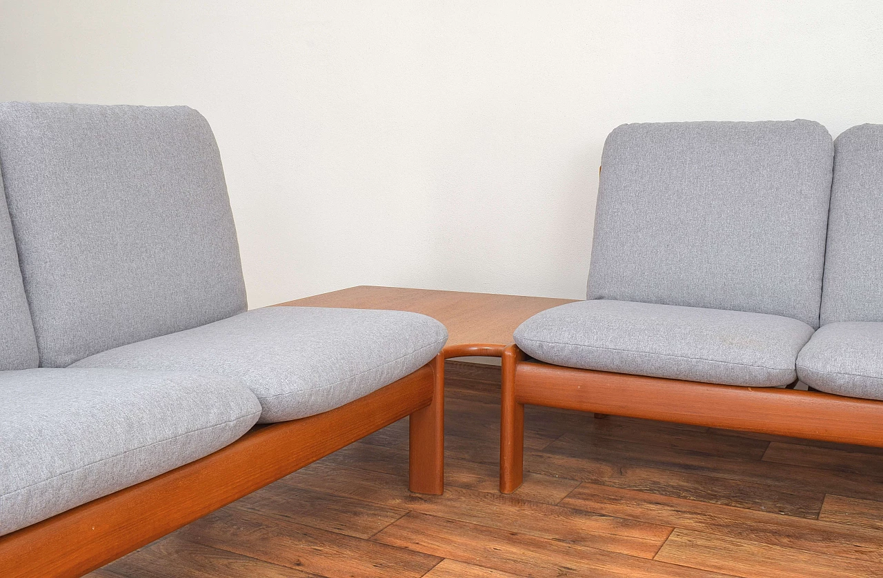 Pair of sofas, armchair and side table by Knoll, 1960s 8