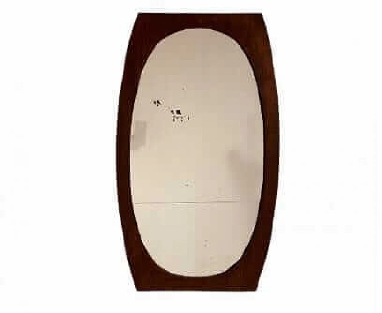 Specchio con cornice in legno, anni '50 6