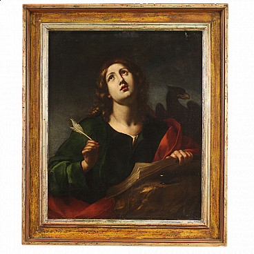 Saint John the Evangelist, oil painting on canvas, late 17th century
