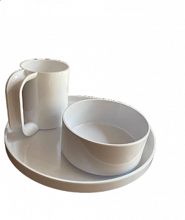 3 Stackable tableware by Massimo Vignelli for Heller, 2000s