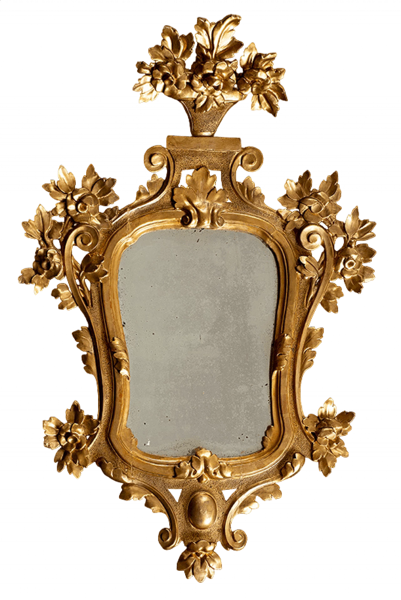 Louis XV mirror in gilded and carved wood, 19th century 5