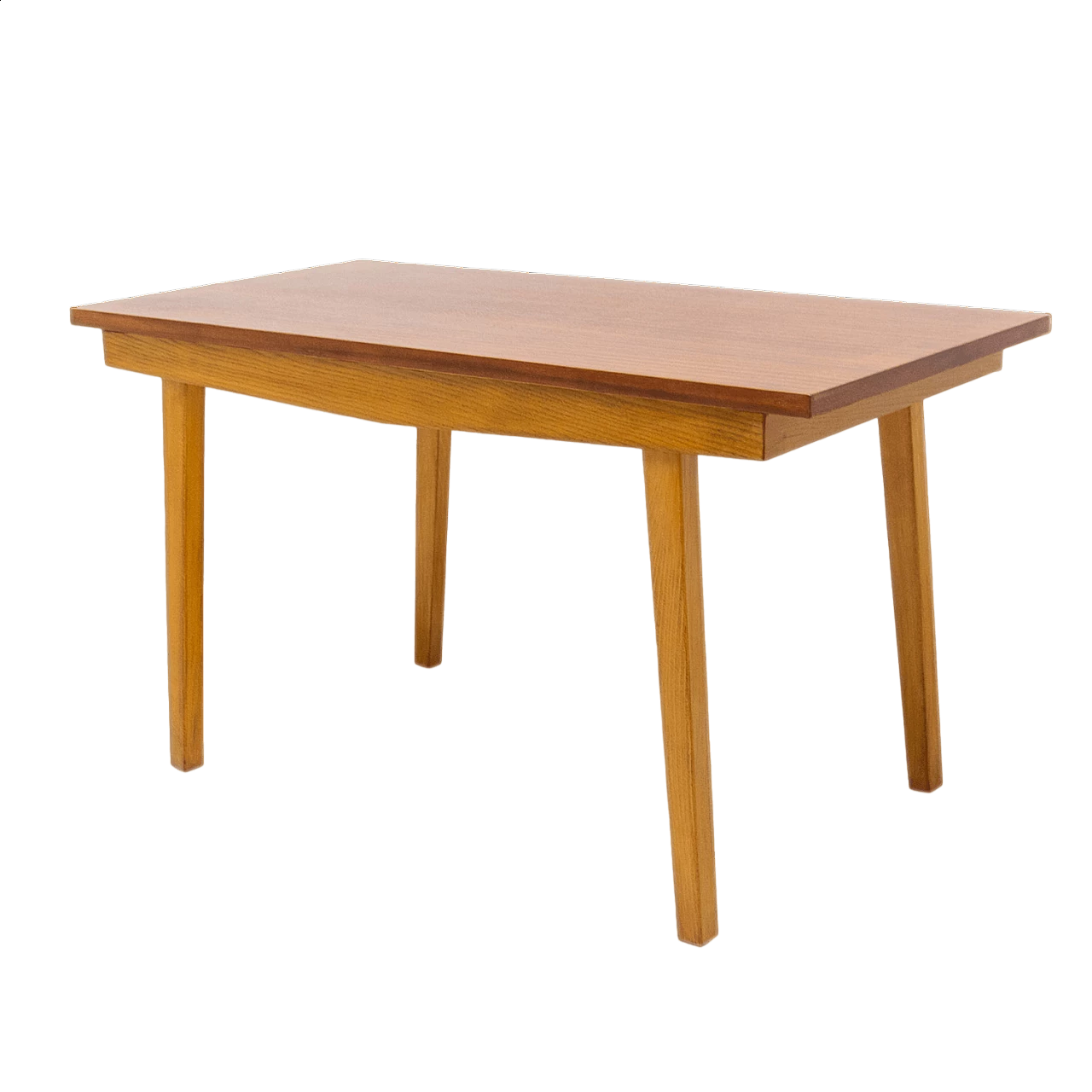 Beech and mahogany centre table, 1960s 15