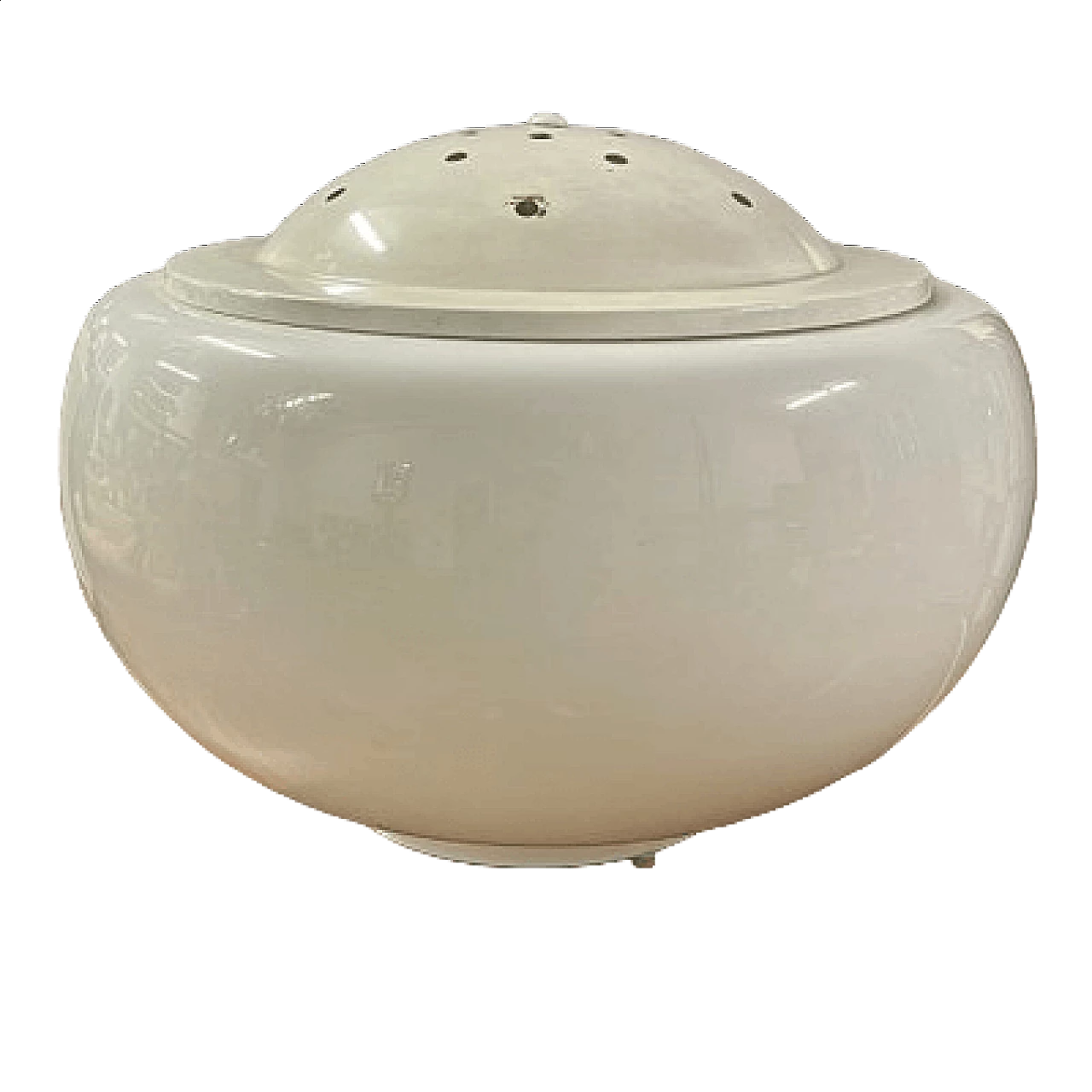 Table lamp in Space Age style in opaline glass, 1970s 11