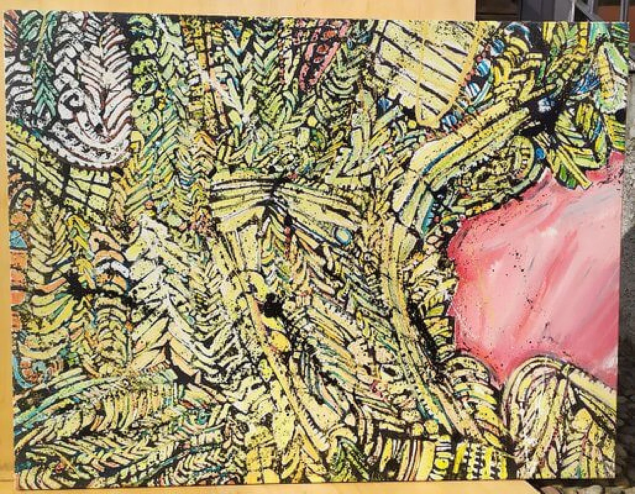 Victor Lacks, Possible jaune I, acrilico su tela, 1972 1