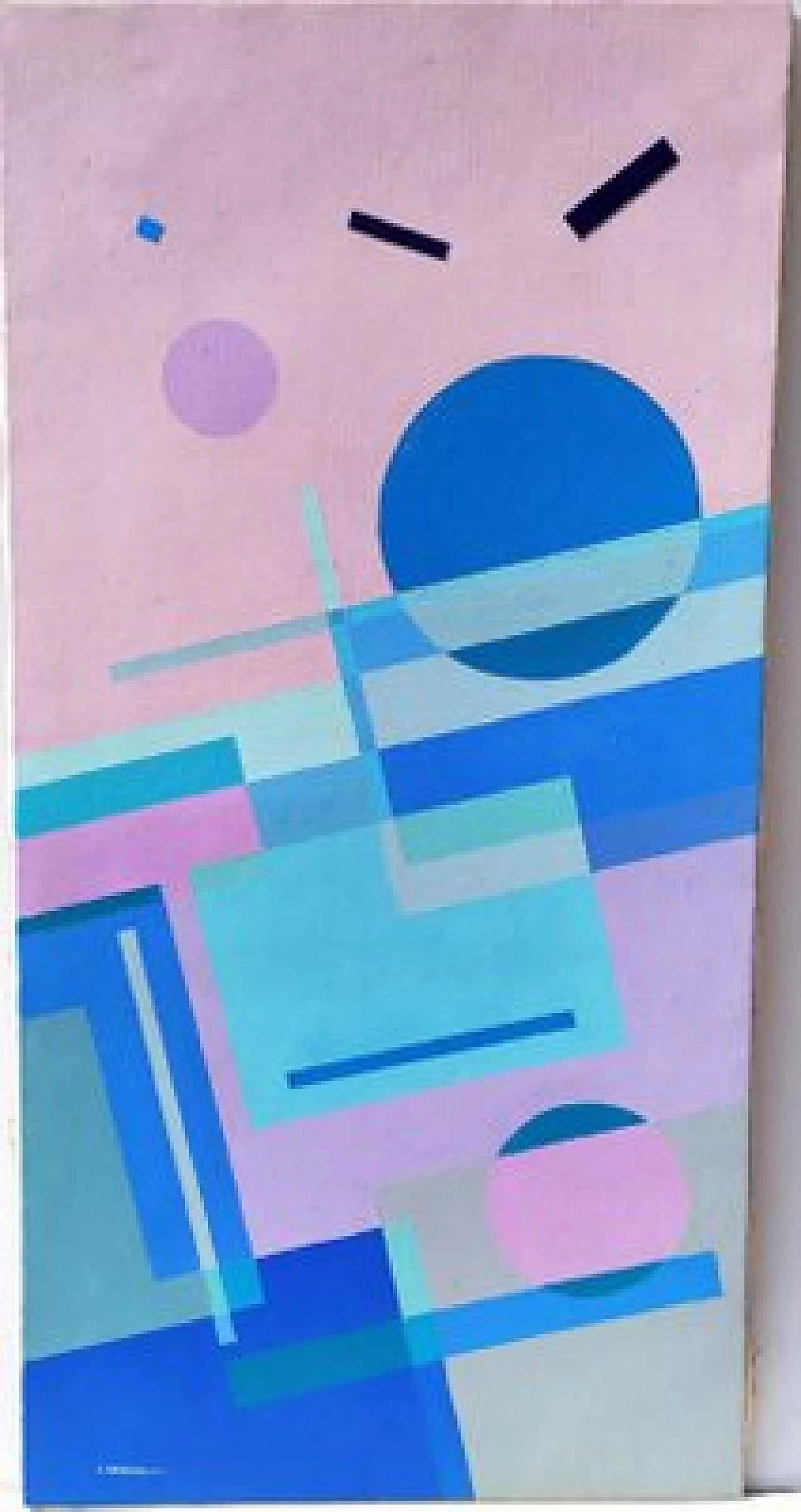 Leopolda Veronelli, Varianti cromatiche, olio su tela, 1976 1