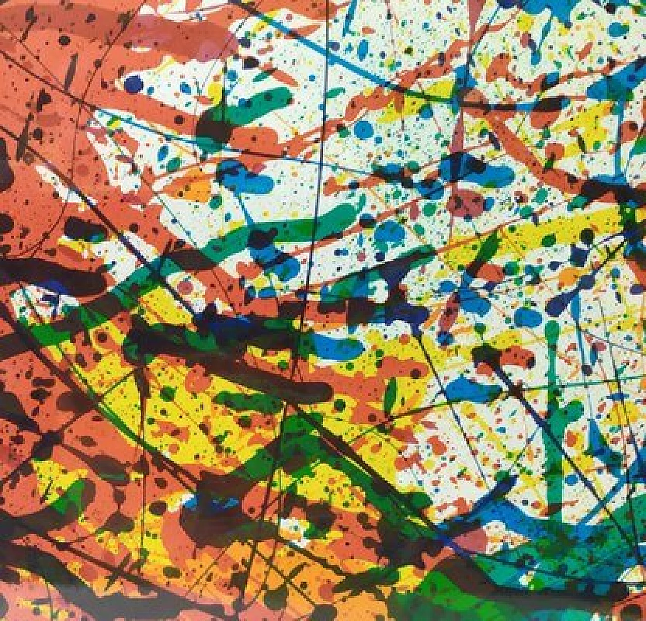 Sam Francis, abstract composition, lithography, 1983 9