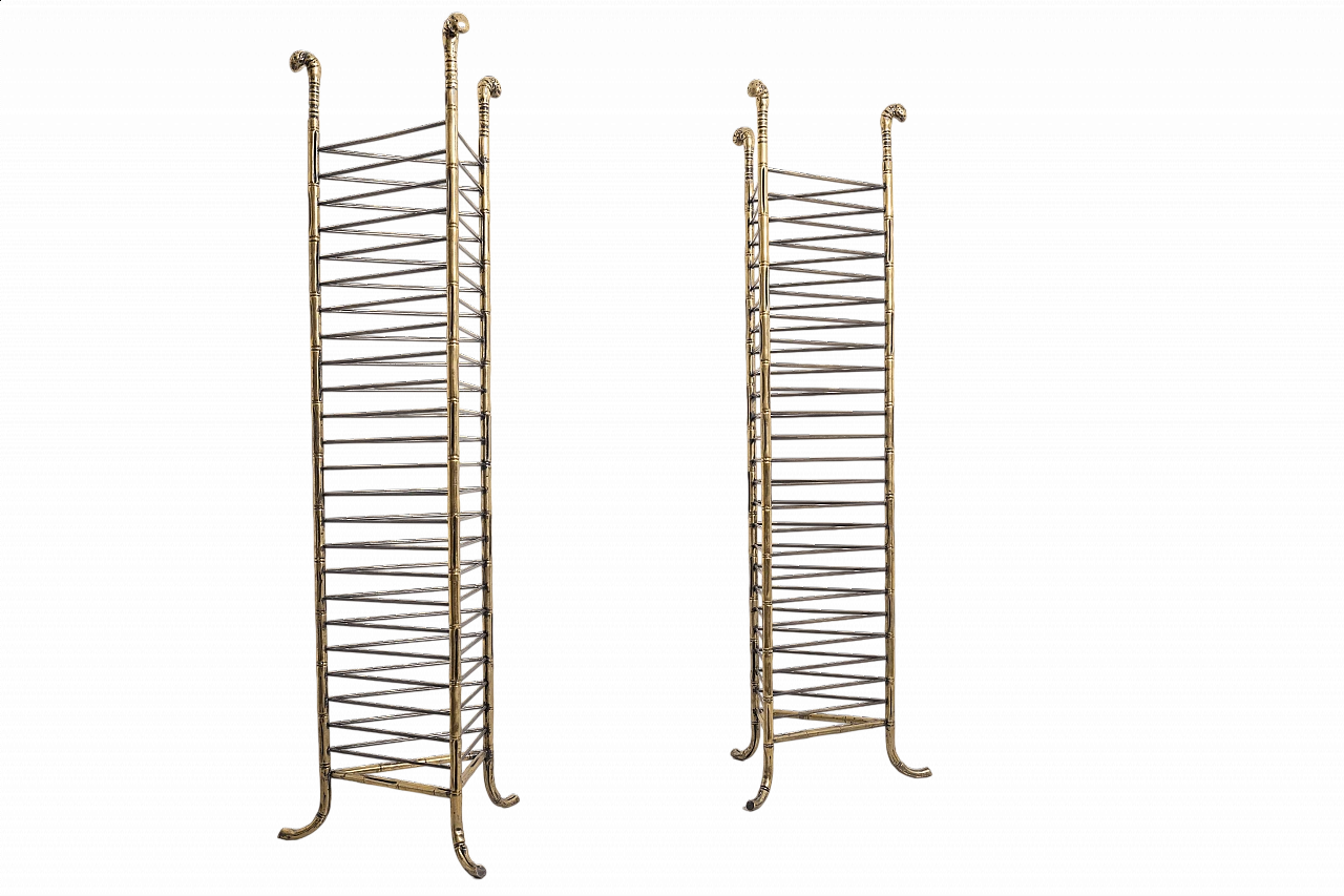 Coppia di librerie in metallo, anni '70 6