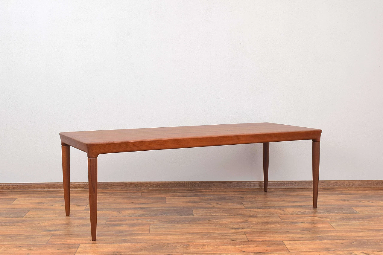 Teak coffee table by Johannes Andersen for CFC Silkeborg, 1960s 1