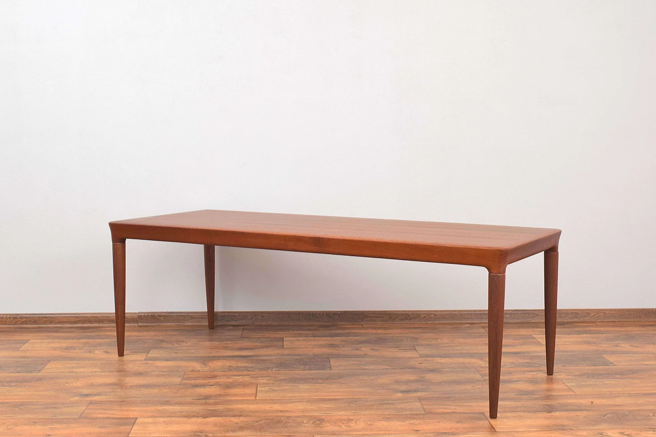 Teak coffee table by Johannes Andersen for CFC Silkeborg, 1960s 2