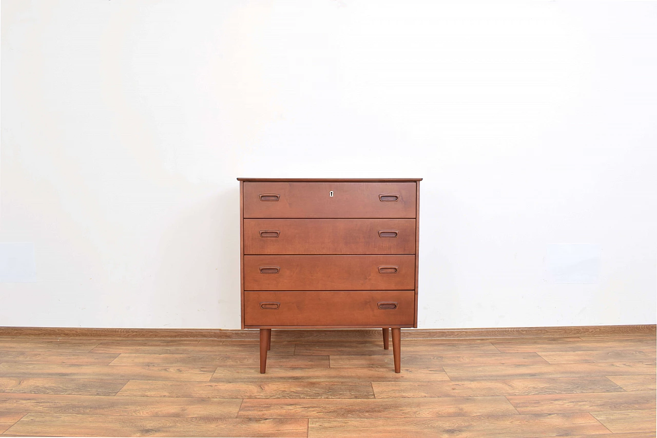 Danish birch chest of drawers, 1960s 1