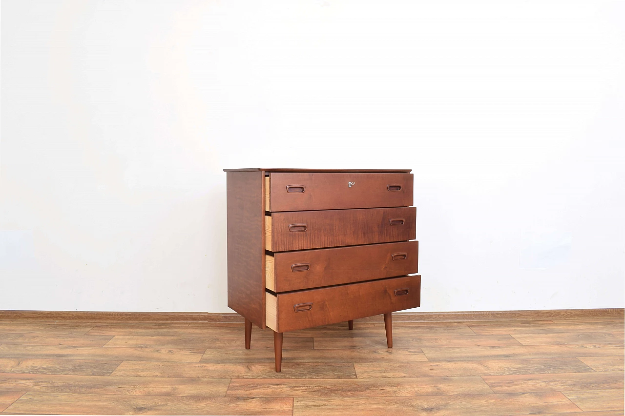 Danish birch chest of drawers, 1960s 4
