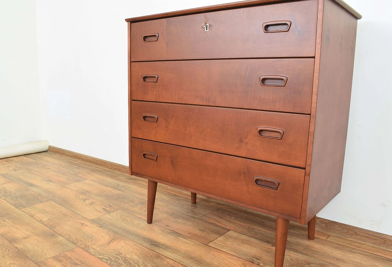 Danish birch chest of drawers, 1960s 9