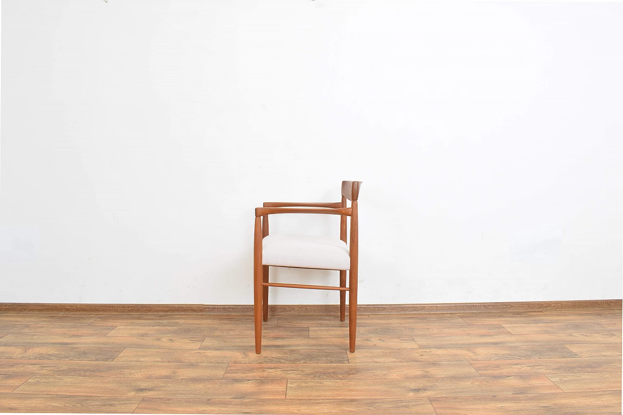 Coppia di poltrone in teak massello di H. W. Klein per Bramin, anni '60 8