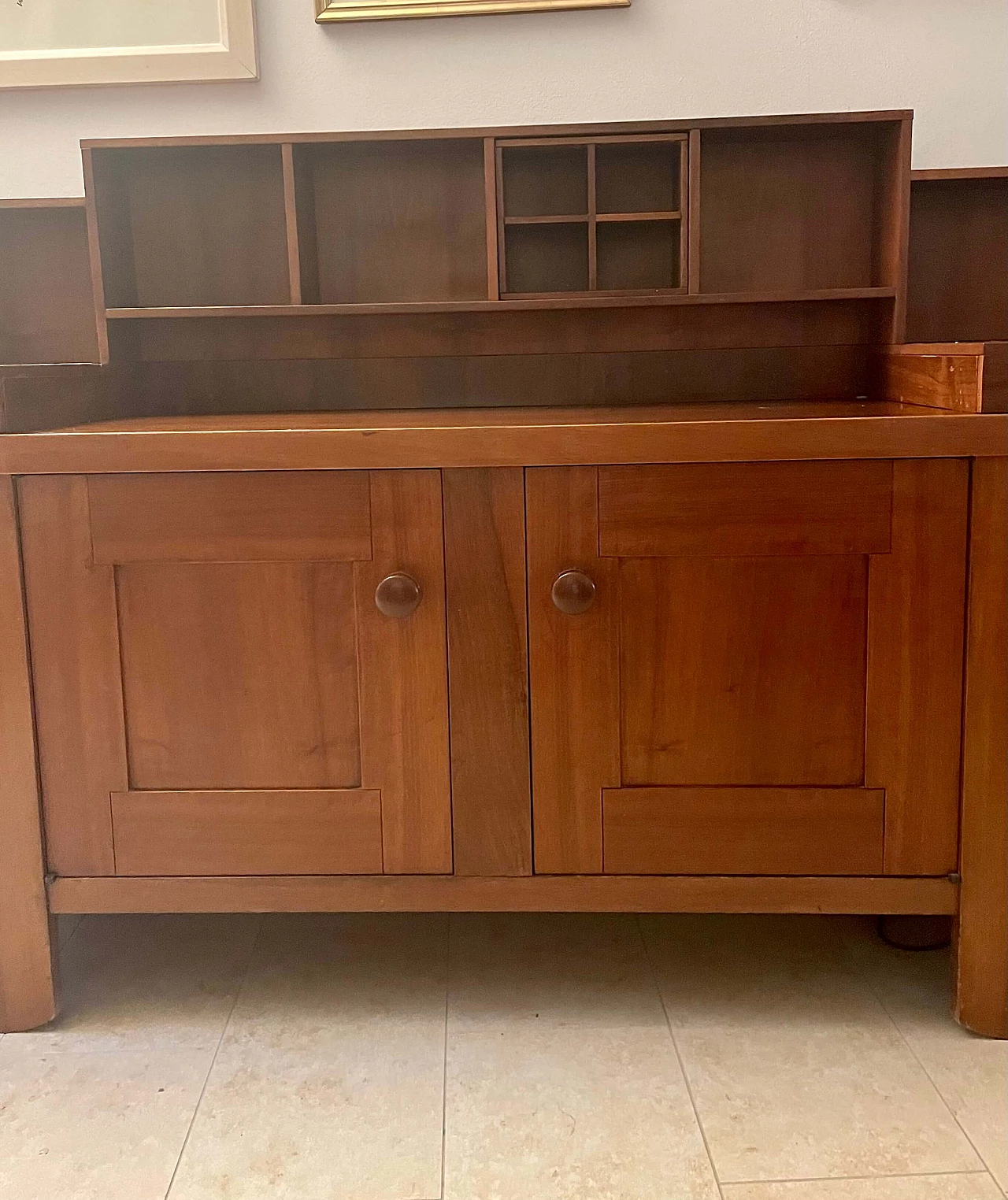 Credenza in piuma di noce impiallacciato di Silvio Coppola per Bernini, anni '70 9