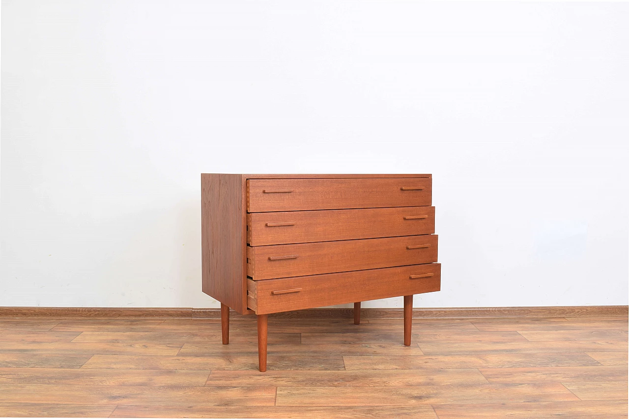 Teak chest of drawers by Kai Kristiansen for FM Møbler, 1960s 4