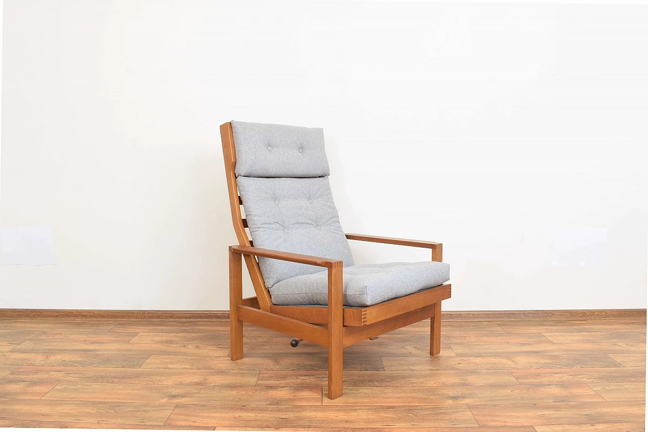 Oak armchair by Leif Alring for Madsen & Schubell, 1960s 1