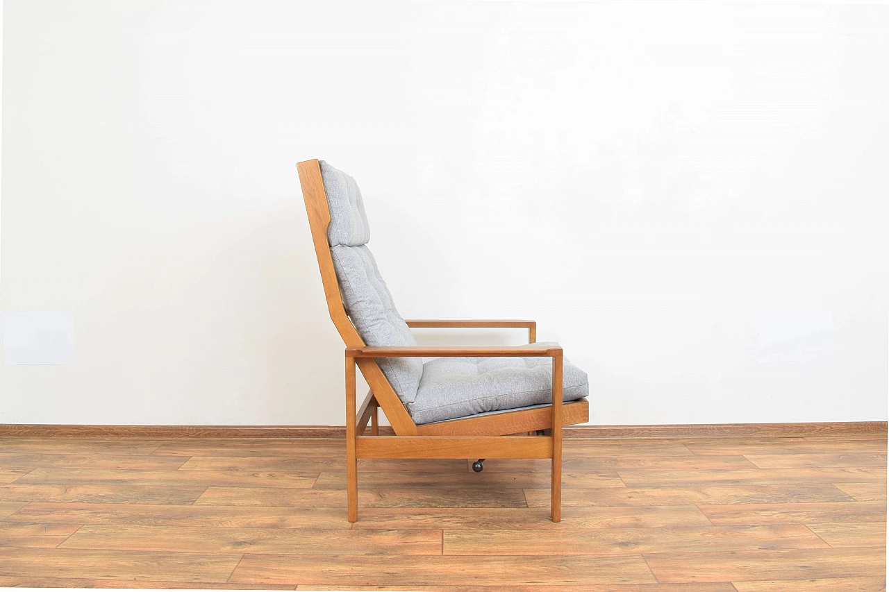 Oak armchair by Leif Alring for Madsen & Schubell, 1960s 4