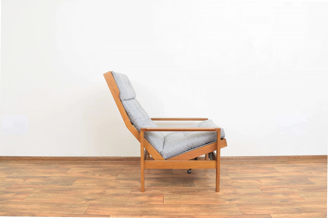 Oak armchair by Leif Alring for Madsen & Schubell, 1960s 6