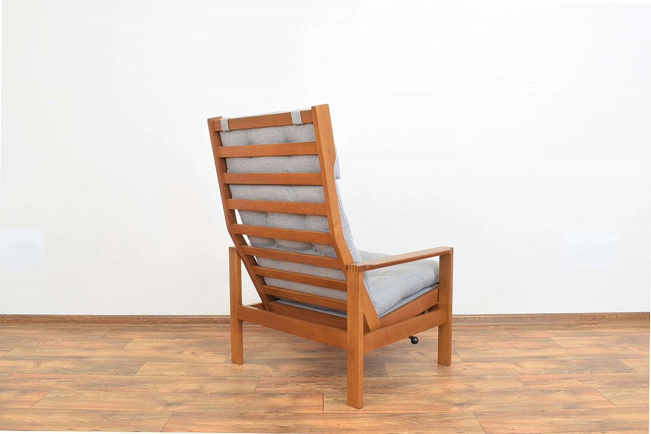 Oak armchair by Leif Alring for Madsen & Schubell, 1960s 7