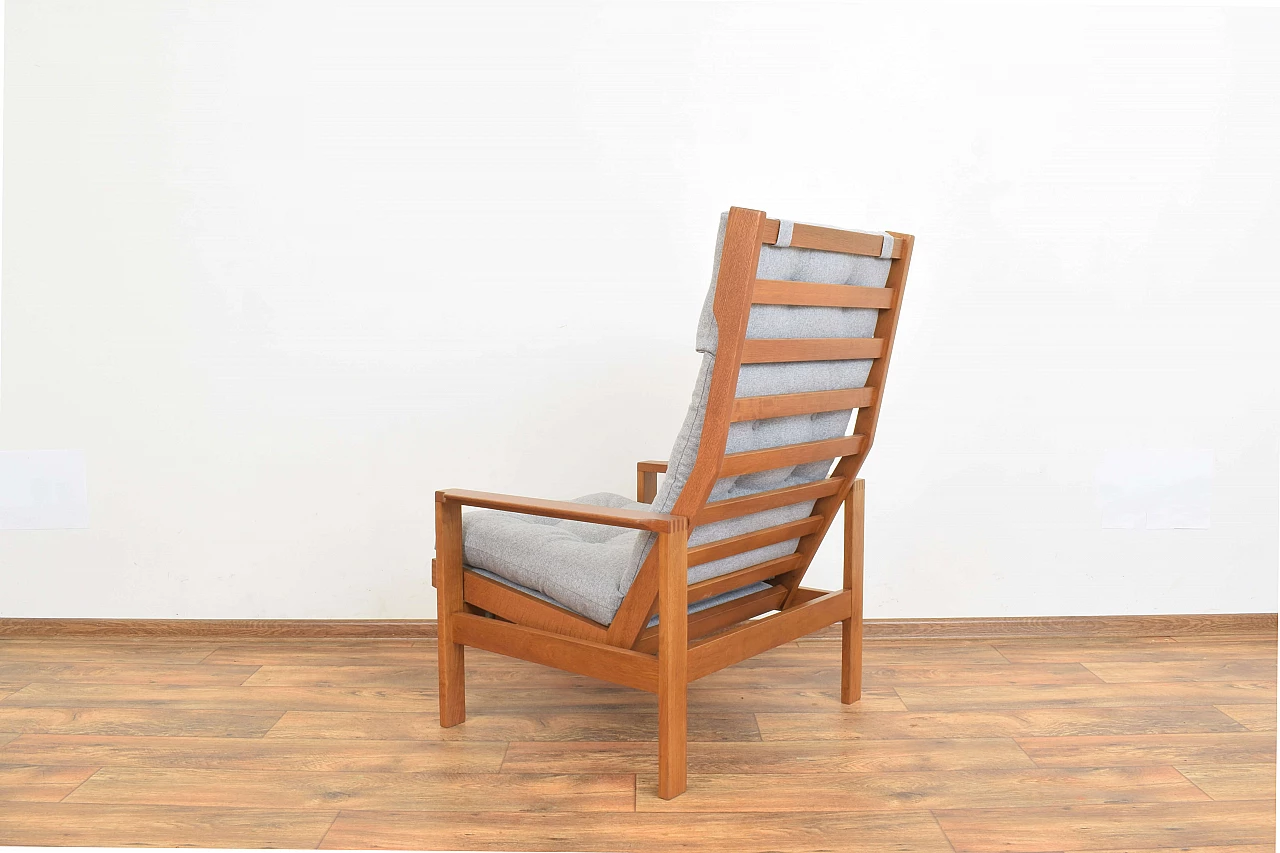 Oak armchair by Leif Alring for Madsen & Schubell, 1960s 8