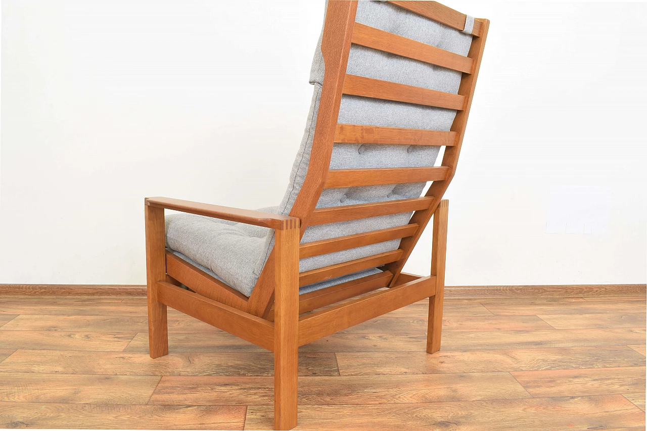 Oak armchair by Leif Alring for Madsen & Schubell, 1960s 12