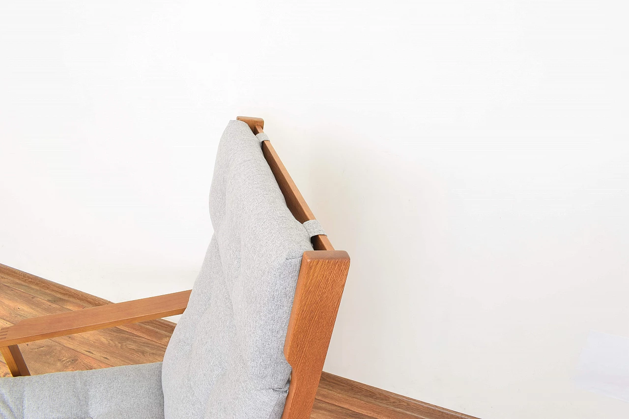 Oak armchair by Leif Alring for Madsen & Schubell, 1960s 14