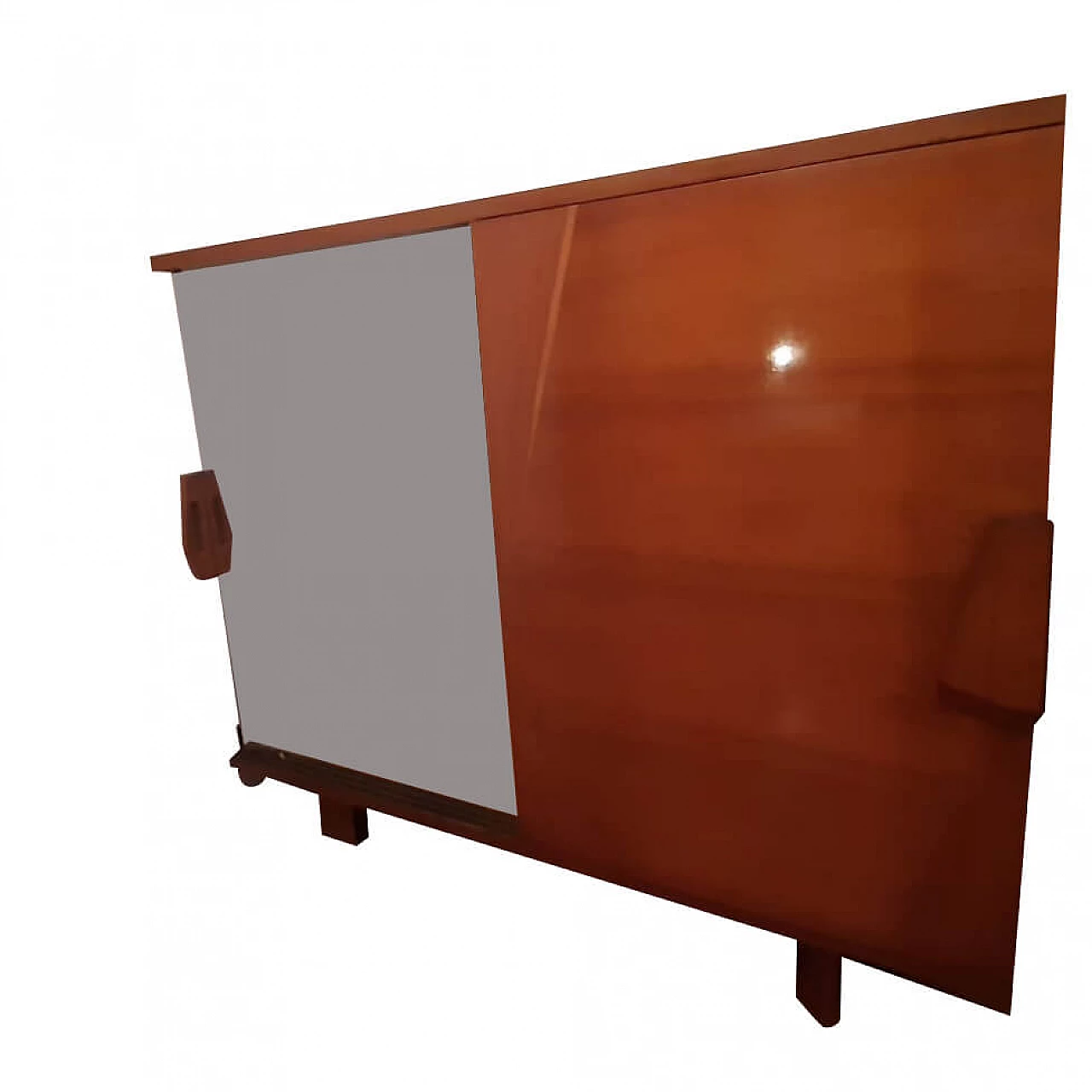 Oak veneer wardrobe by Sbriziolo, 1950s 9