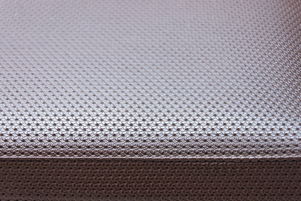 Divano letto pieghevole in tessuto e similpelle, anni '70 7