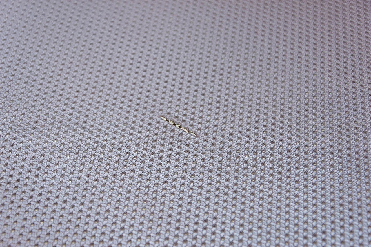 Divano letto pieghevole in tessuto e similpelle, anni '70 8