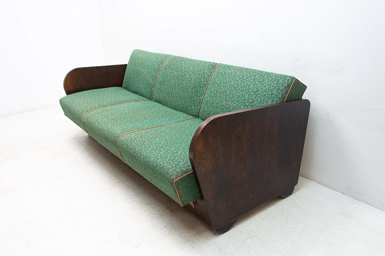 Folding sofa-bed by Jindrich Halabala, 1950s 3