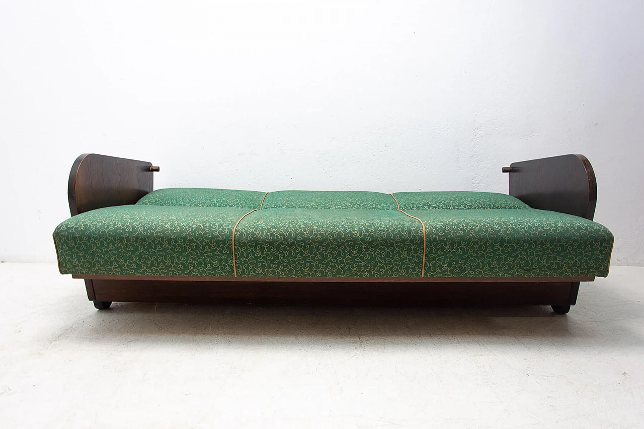 Folding sofa-bed by Jindrich Halabala, 1950s 9