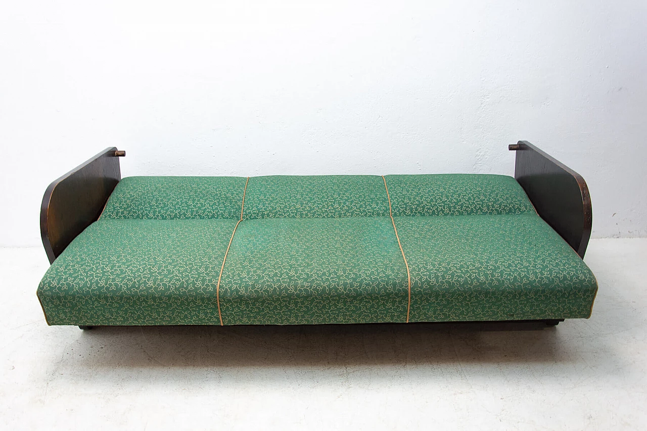 Folding sofa-bed by Jindrich Halabala, 1950s 10