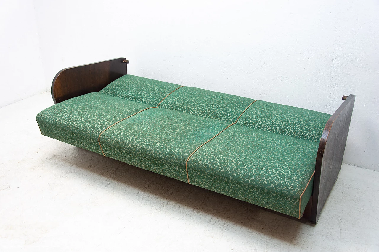 Folding sofa-bed by Jindrich Halabala, 1950s 11