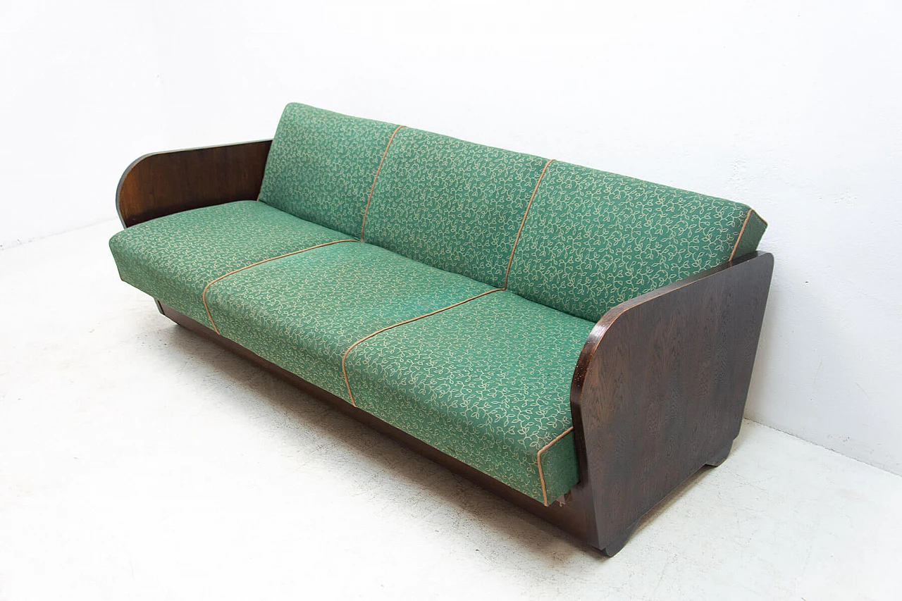 Folding sofa-bed by Jindrich Halabala, 1950s 18