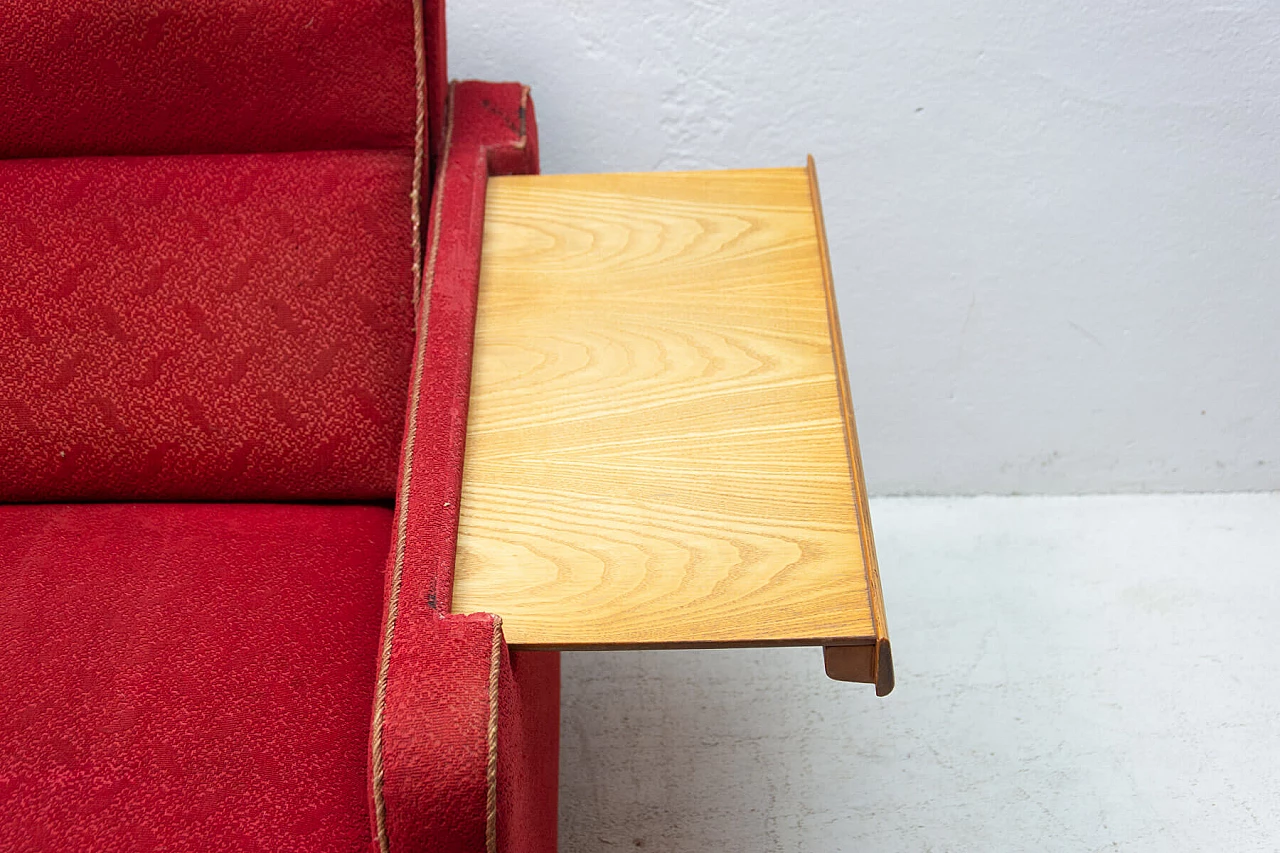 Divano letto con tavolini estraibili, anni '50 13