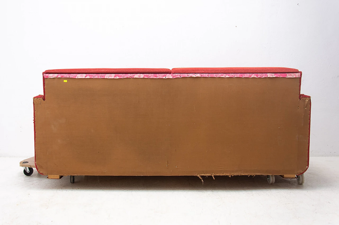 Divano letto con tavolini estraibili, anni '50 17