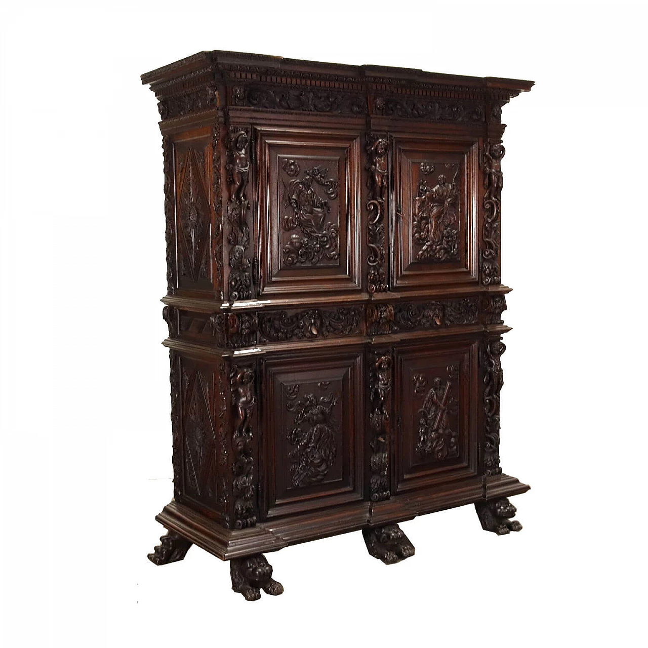 Walnut sideboard in Louis XIV style, early 19th century 1