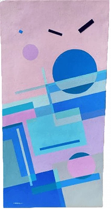 Leopolda Veronelli, Varianti cromatiche, olio su tela, 1976